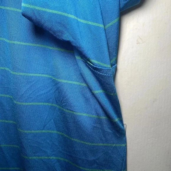 Peter Millar Summer Comfort Short Sleeve Polo Blue Golf Outdoor Performance - Picture 4 of 9